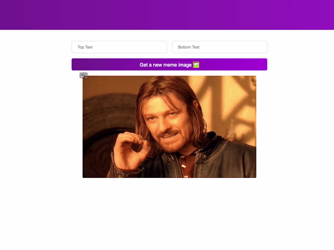 Cover image for Meme Generator App