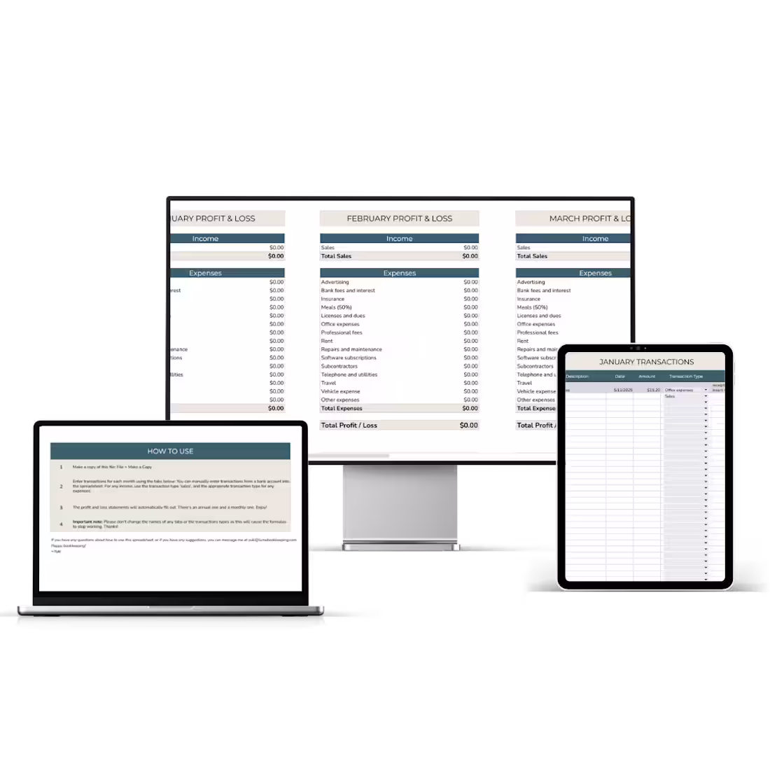 Cover image for Income and Expense Tracker Spreadsheet Template