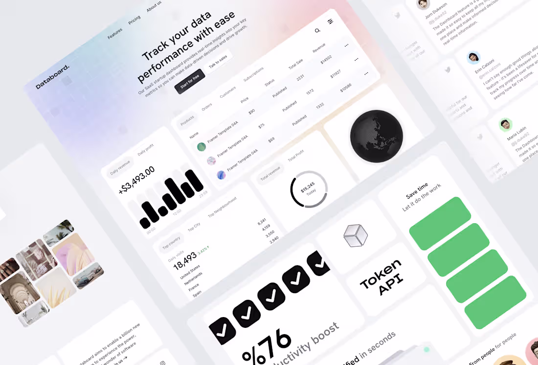 Cover image for Databoard - SaaS Framer Template
