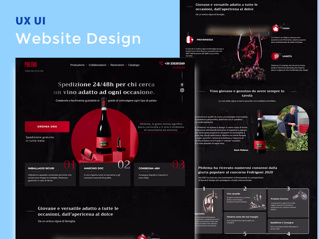 Cover image for Custom online wine store 