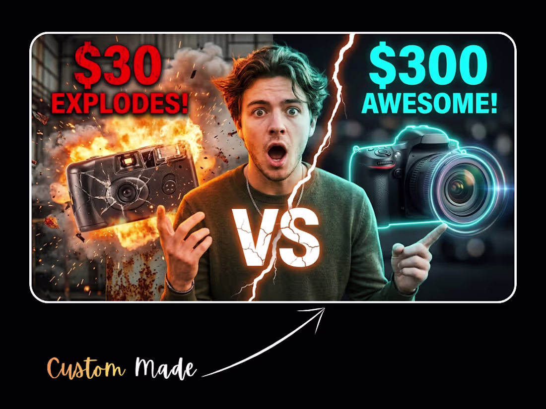 Cover image for Designed a high-contrast comparison visual