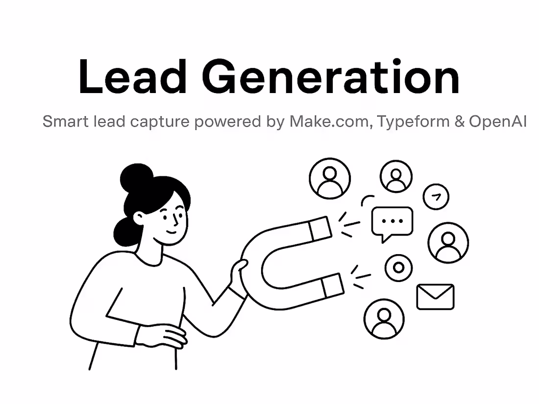 Cover image for Lead Generation (Make.com + Typeform + OpenAI)