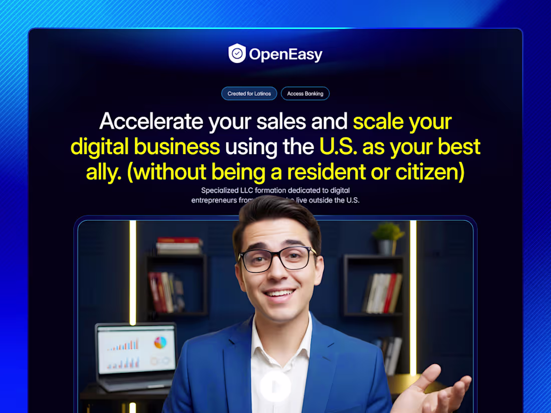 Cover image for Landing Page ✦ Open Easy