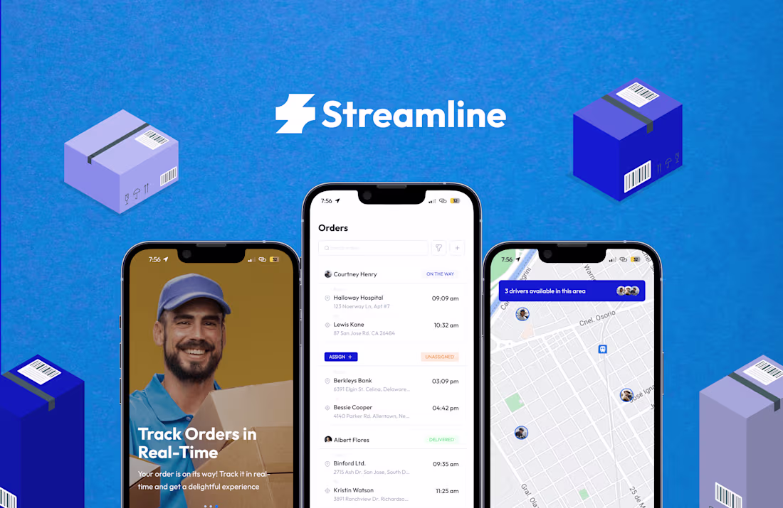 Cover image for Streamline Case Study- Delivery Management Application