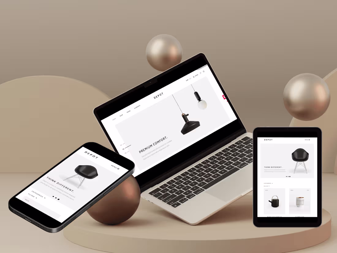 Cover image for Premium Interior Design Product E-Commerce Store