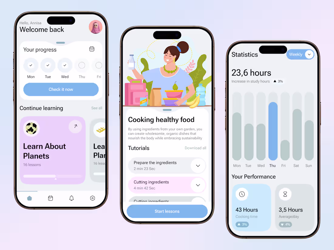 Cover image for LearnFlow – Smart Learning & Progress Tracker App Hello, Eve...