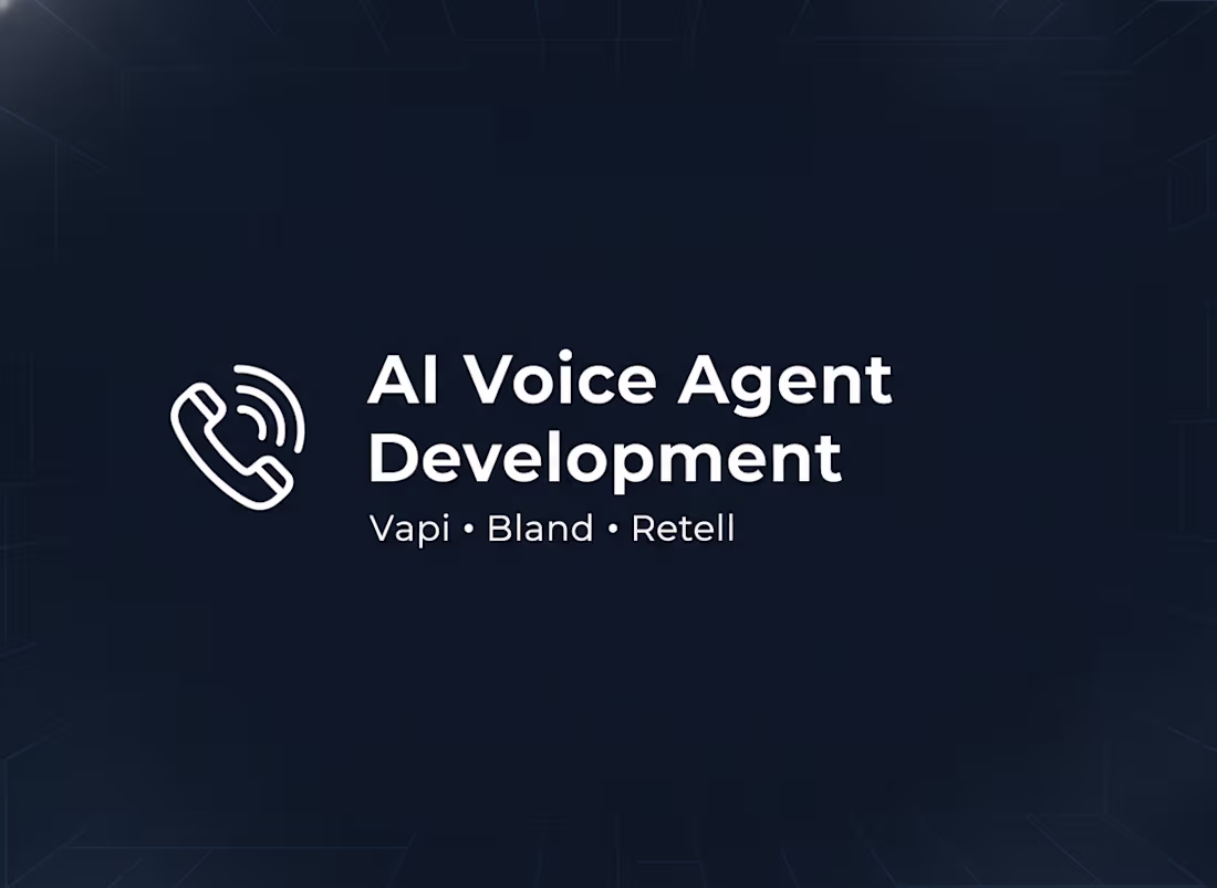 Cover image for AI Voice Agent Development