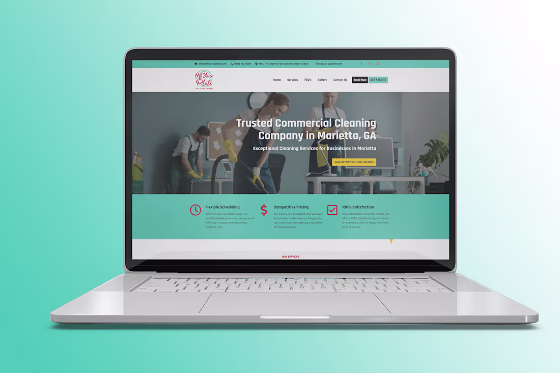 Cover image for Designing a High-Trust Website for a Cleaning Service
