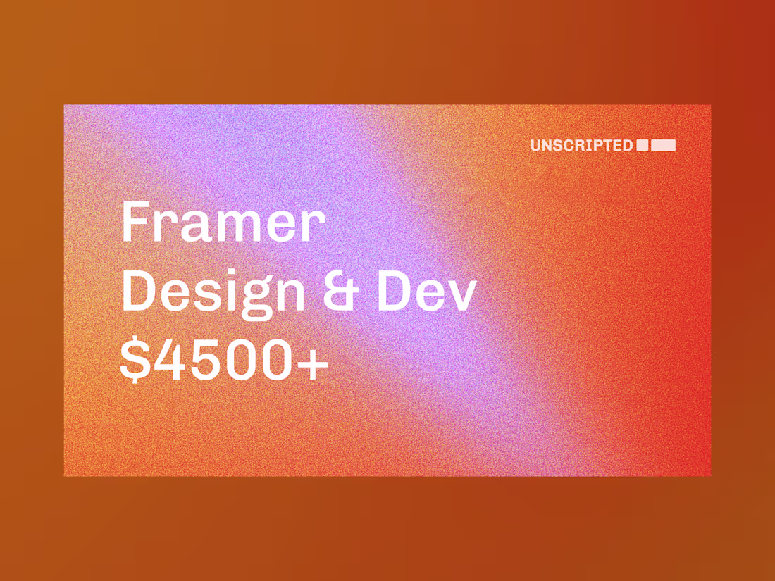 Cover image for Framer Web Design & Development