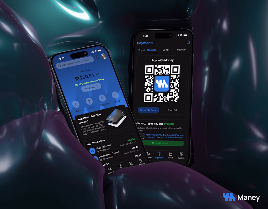 Cover image for Maney - Digital Wallet Mobile App, UX/UI Design
