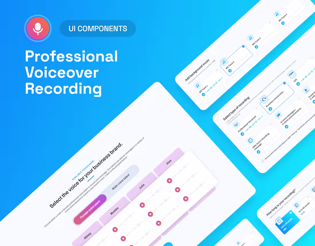 Cover image for Voiceover Recording - UI Components