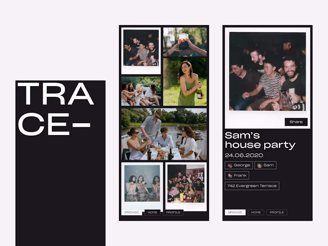 Cover image for TRACE is a minimal memory