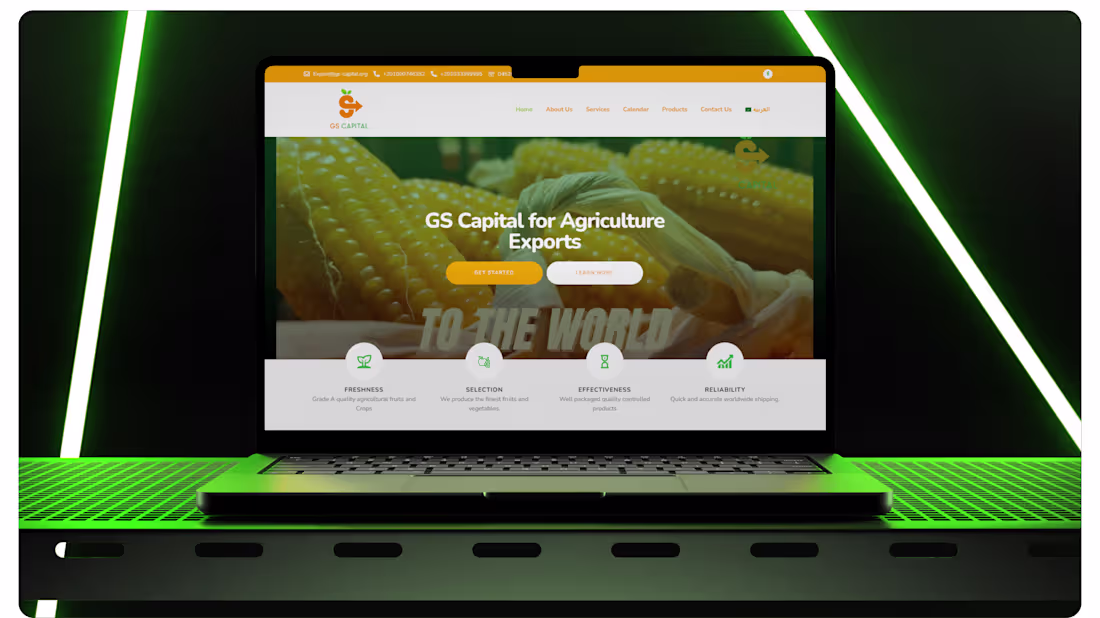 Cover image for Agriculture website I Web design I Web Development ::