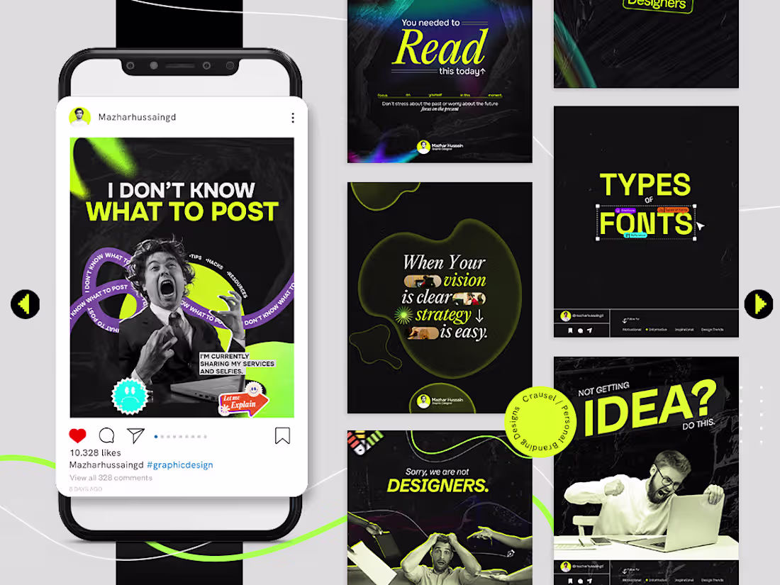 Cover image for Carousel Designs | Personal Branding Design 