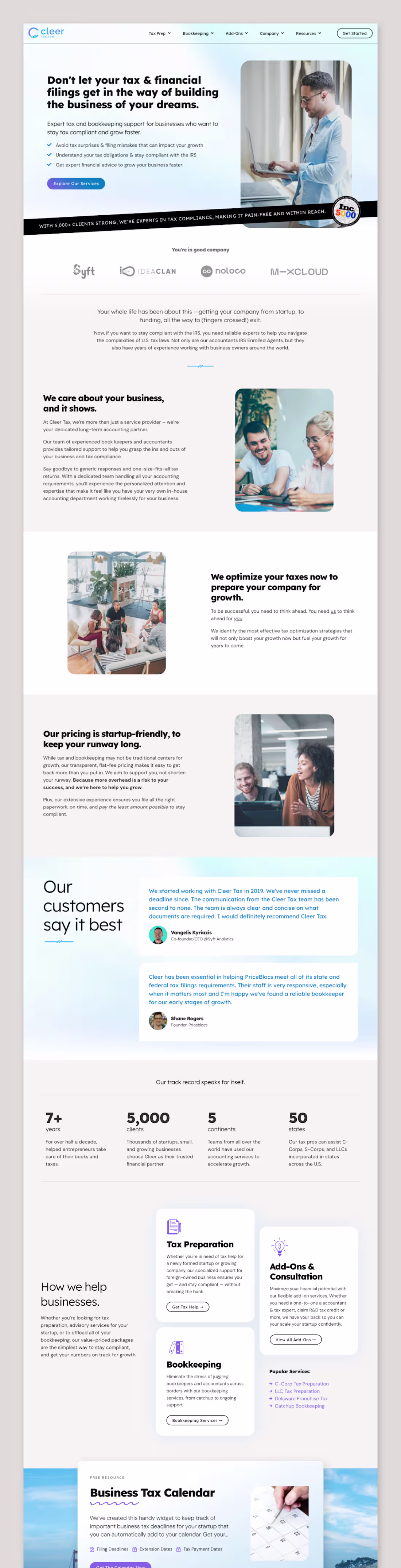 Cover image for CleerTax.com — Website Redesign | WordPress + Elementor