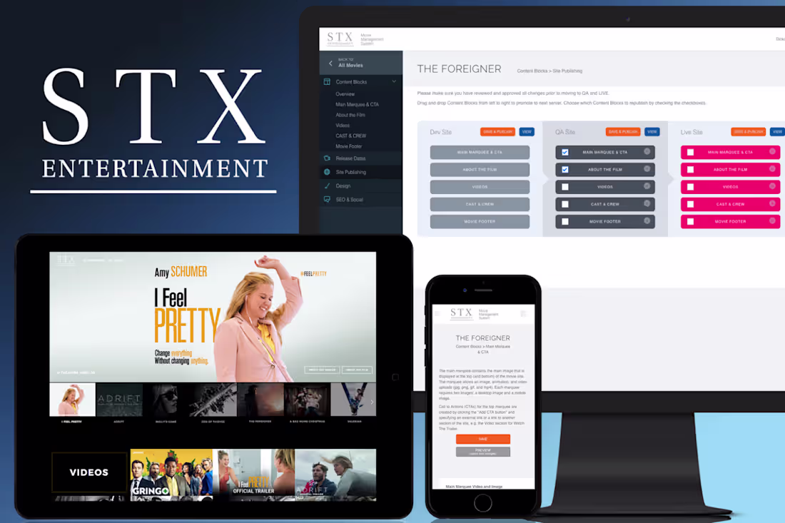 Cover image for STX Films Marketing Custom CMS