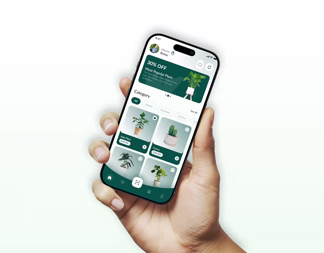 Cover image for Plantify - Minimal Plant Shop App UI