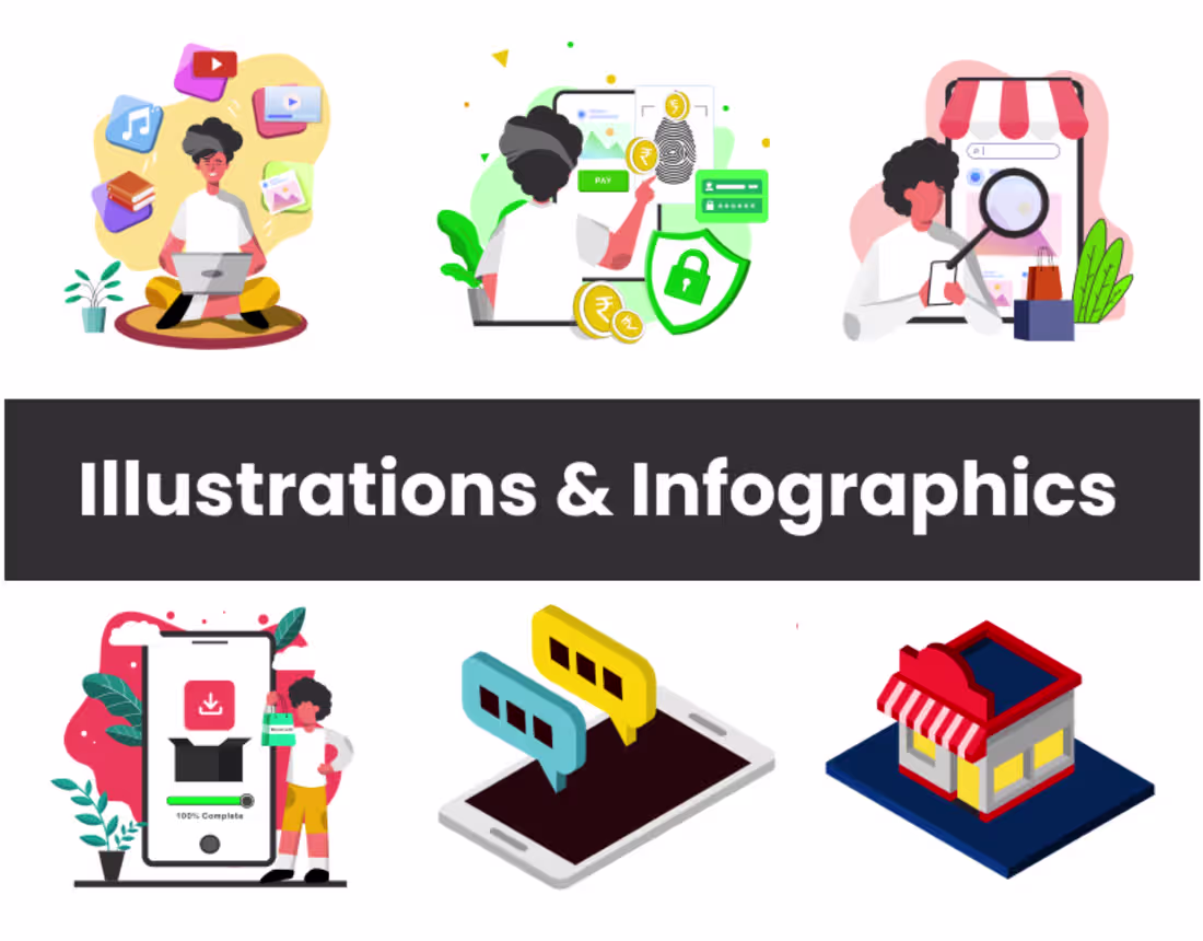 Cover image for Designed Illustrations & Infographics :: Behance