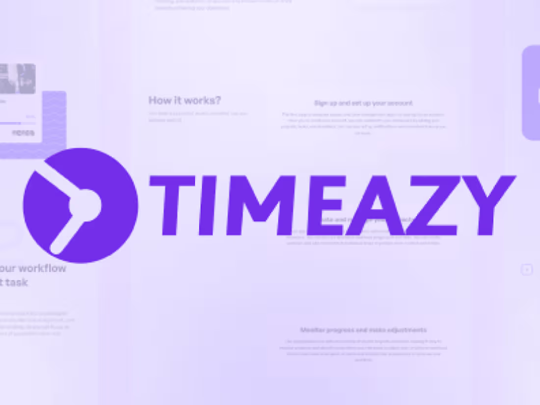 Cover image for Timeazy - Time Management App