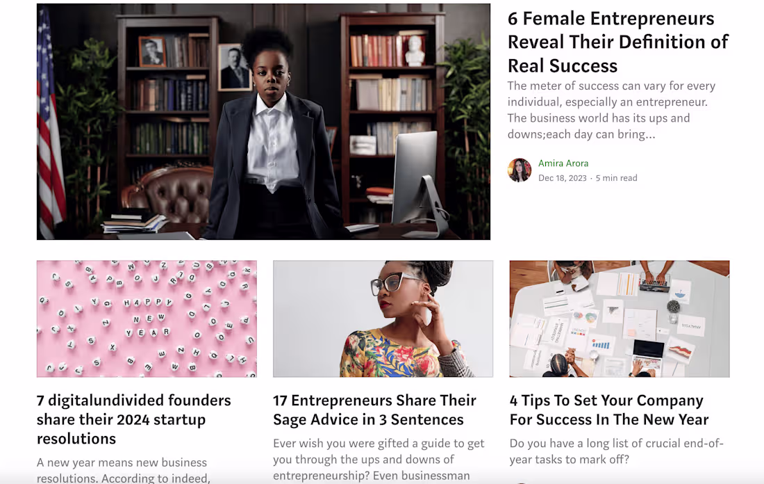 Cover image for Engagement Heavy SEO Blogging On Women-Led Businesses & Startups