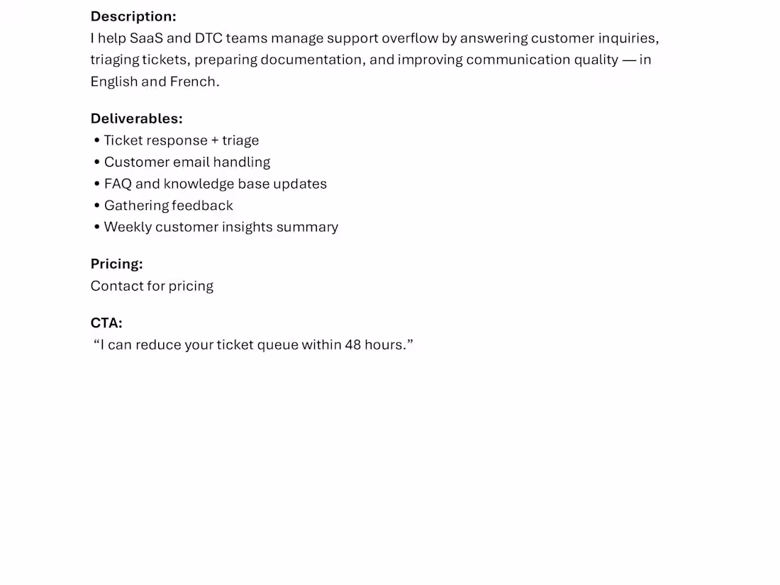 Cover image for Customer Support Overflow (Bilingual) 