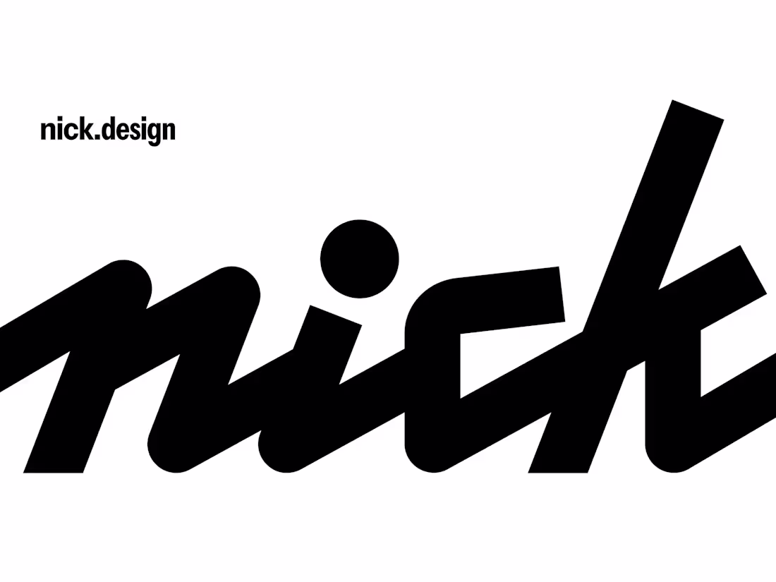 Cover image for Wordmark for nick.design