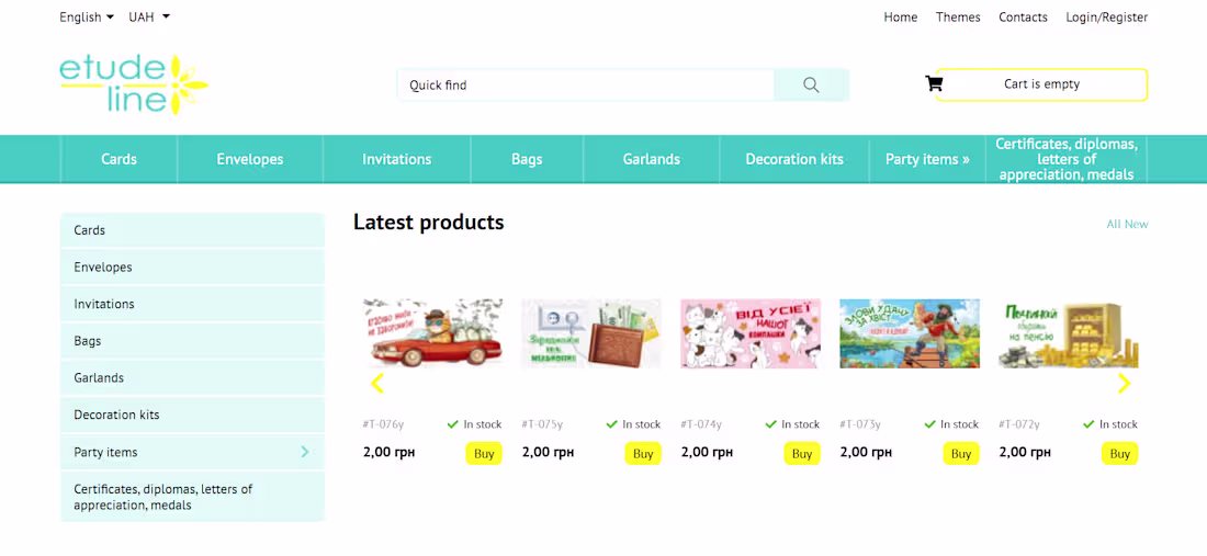 Cover image for EtudeLine Modern Fashion eCommerce Platform Development
