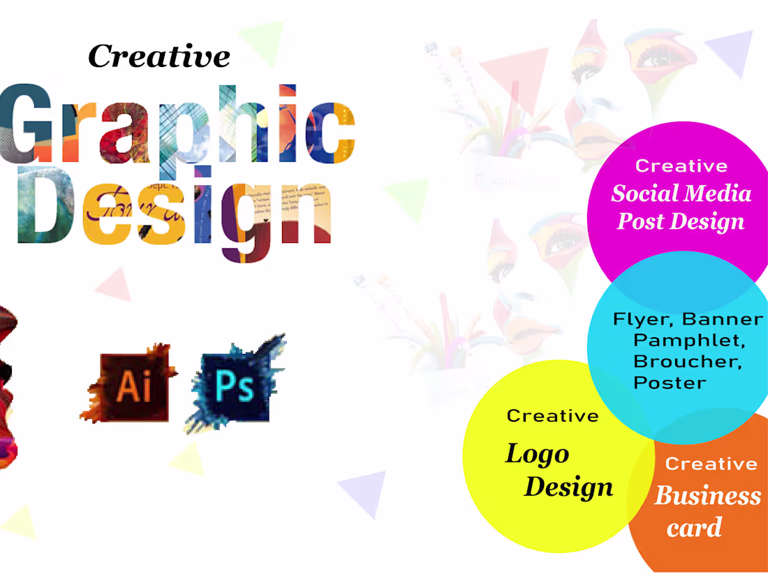Cover image for Do any graphic design logos, social post, flyers, infographics 