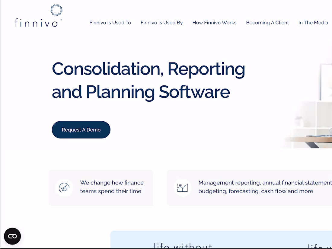 Cover image for Finnivo | Financial Reporting & Planning Software