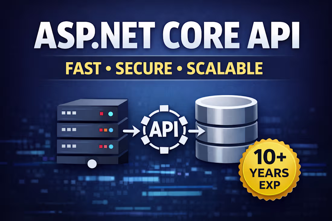 Cover image for Scalable ASP.NET Core Web API with SQL Server & Authentication