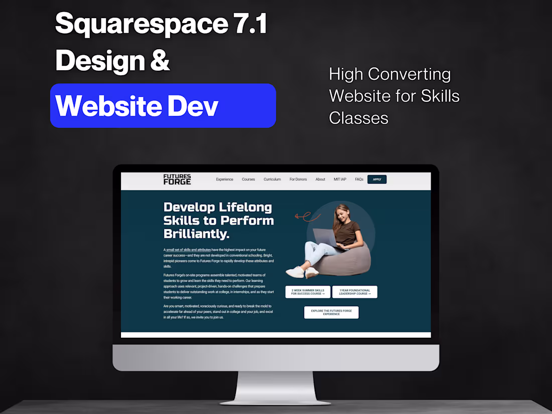 Cover image for Futures Forge - Squarespace Website