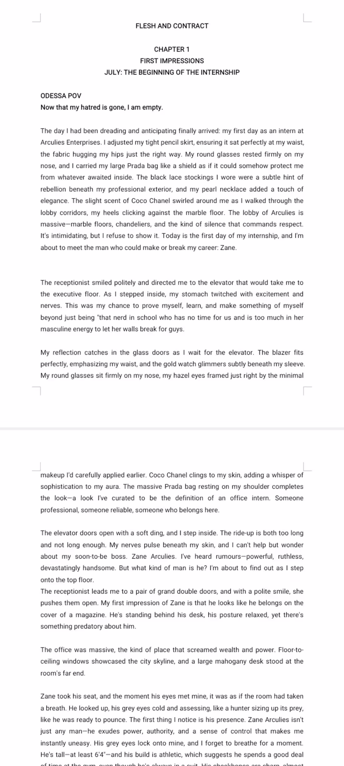 Cover image for FLESH AND CONTRACT 