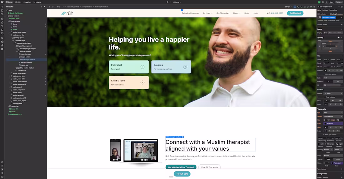 Cover image for I worked with Ruh Care