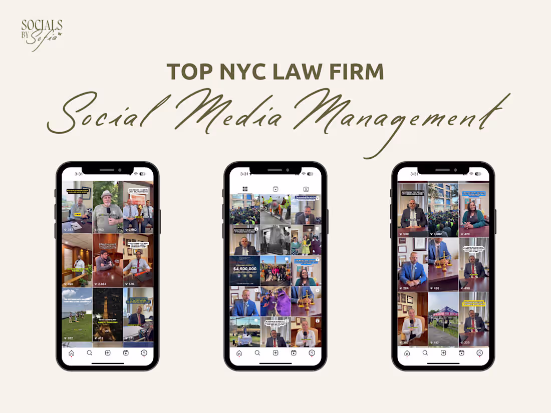 Cover image for Social Media Management for Top NYC Law Firm