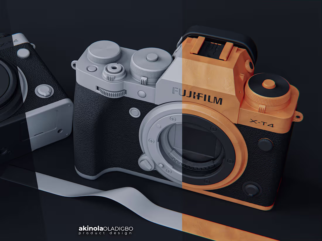 Cover image for Product Design: Fujifilm XT-4 3D Modelling and Rendering