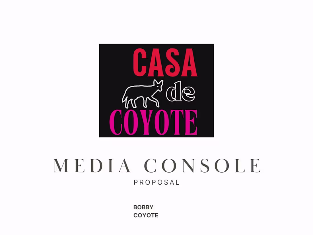 Cover image for Presentation design for Casa De Coyote