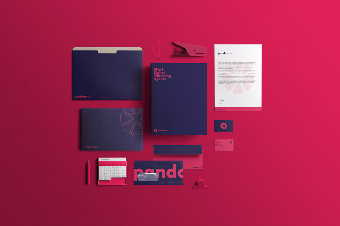 Cover image for Pandora Digital Marketing Agency // Brand Identity on Behance