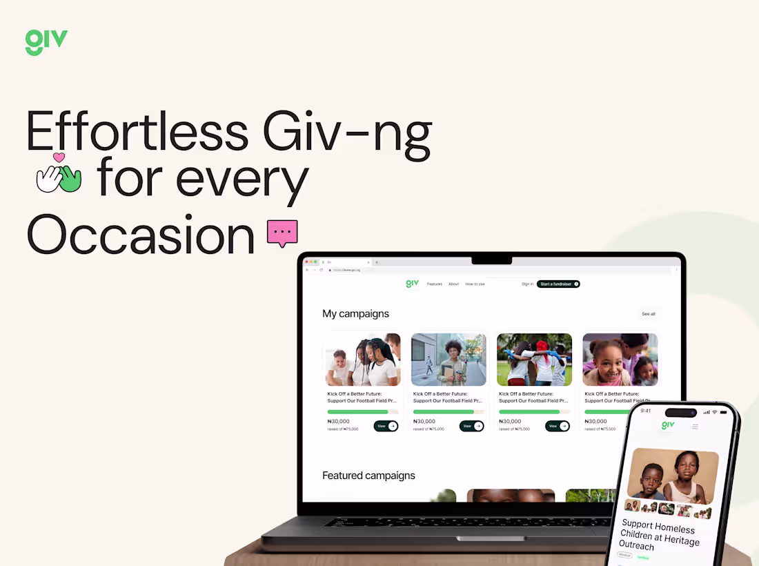 Cover image for Giv - A fundraising Platform