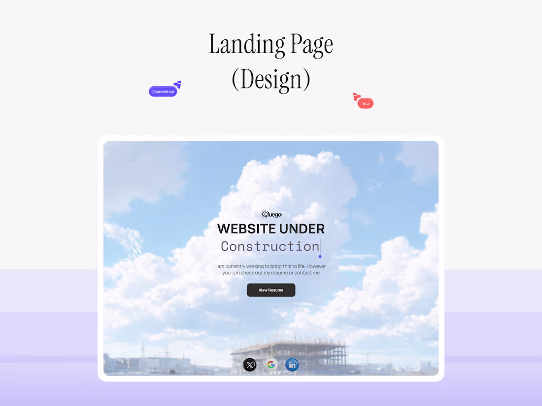 Cover image for Landing Page (Design Only)