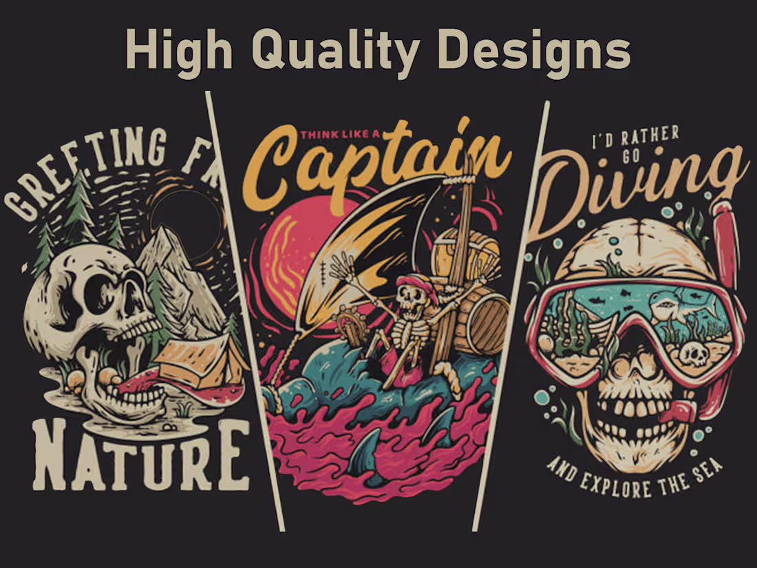 Cover image for Bold Vintage Shirt Designs: Adventure-Driven Custom Illustration