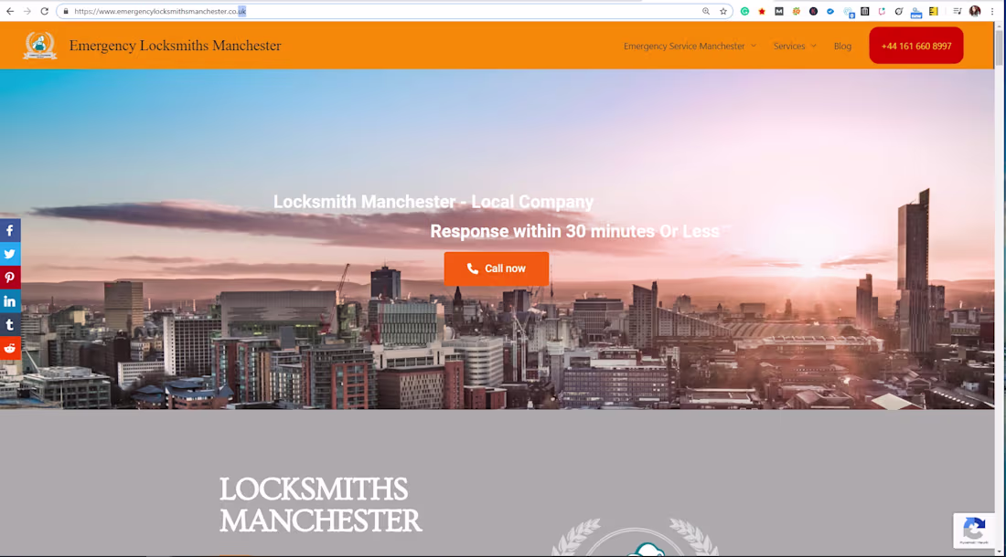 Cover image for Emergency Locksmiths Manchester on-page optimization