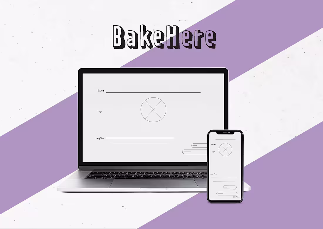 Cover image for BakeHere- UX research on Behance