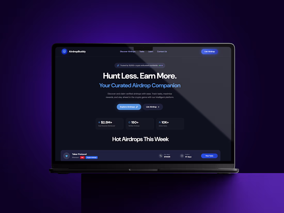 Cover image for I designed Airdrop Buddy, a Web3 product built to organize a...