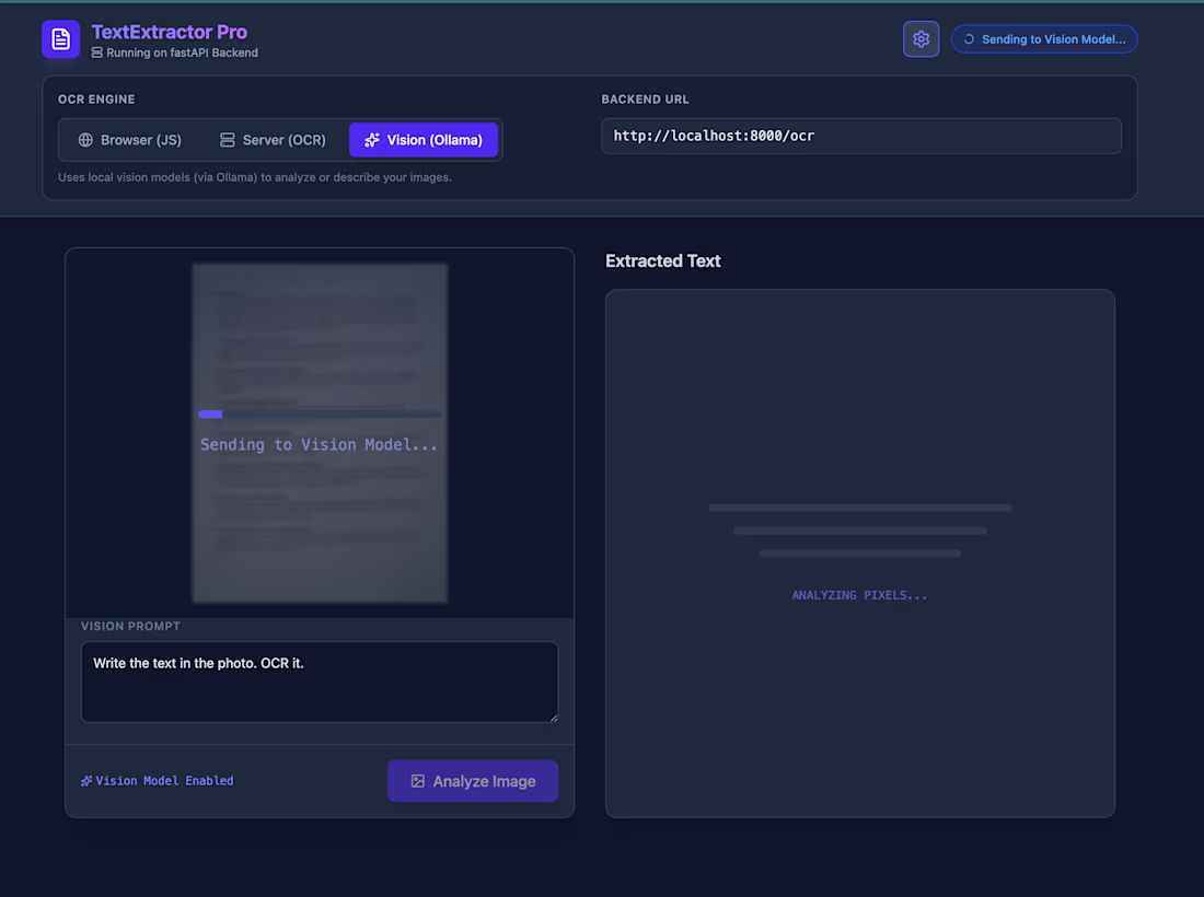 Cover image for From an ocr app I