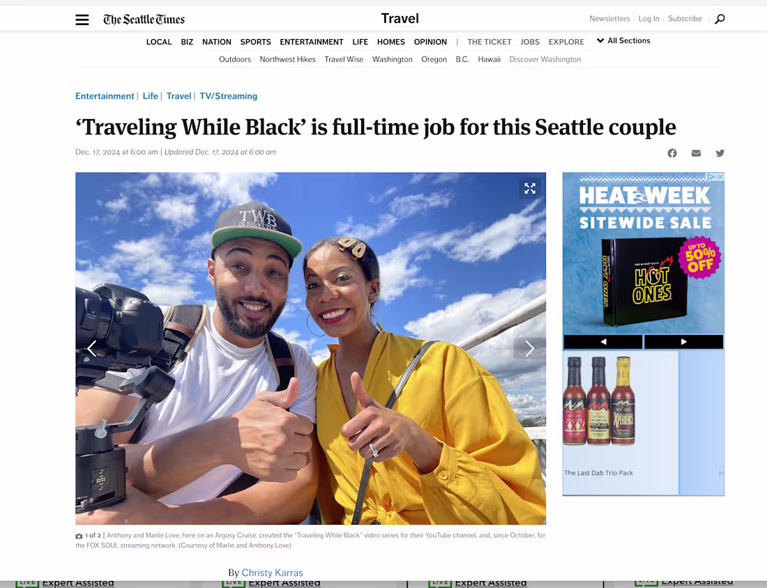 Cover image for Traveling While Black - Public Relations 2024-25