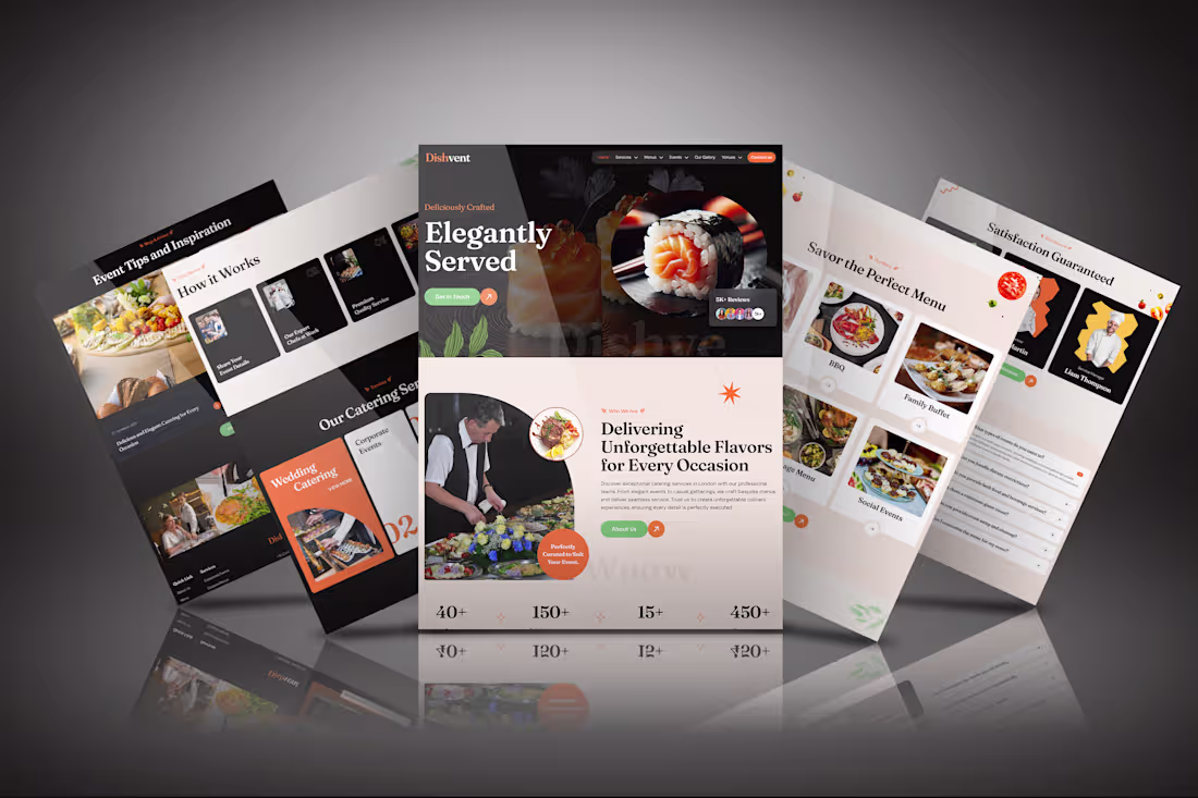 Cover image for DISHVENT - RESTAURANT WEBSITE
DISHVENT is