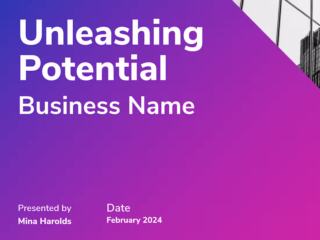 Cover image for Unlocking Business Potential – PowerPoint Presentation