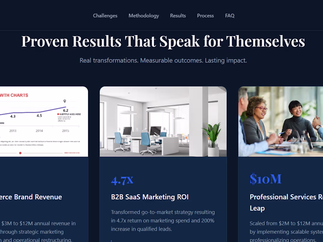 Cover image for High-Converting Business Consulting Landing Page