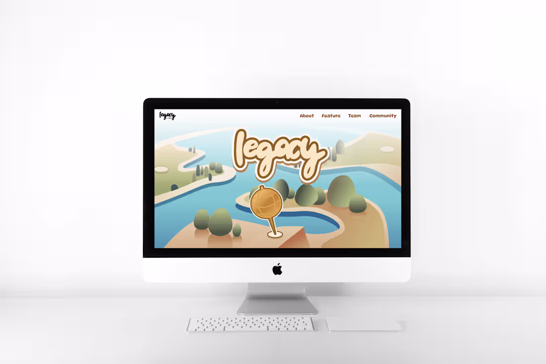 Cover image for Landing Page Website for Legacy XR Studio 
