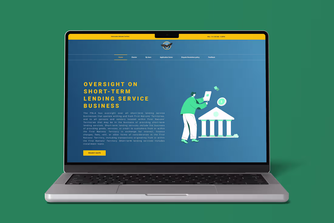 Cover image for Built Website for Native Tribe body
